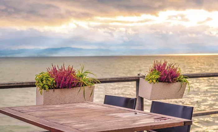 Framed Print : Bodensee Lake Sunset Table Print