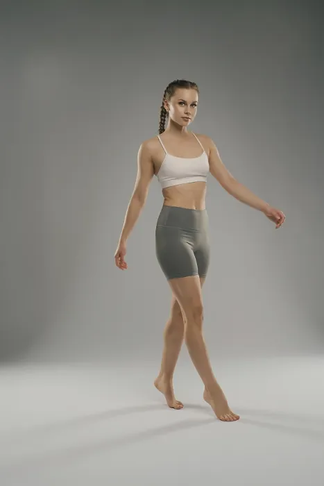 Framed Print : Confident Model Athletic Wear Print