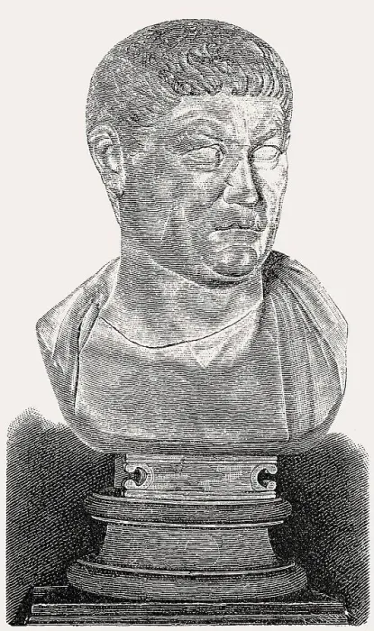 Framed Print : Constantius I Print - Roman Emperor Portrait Framed Print : Constantius I Print - Roman Emperor Portrait