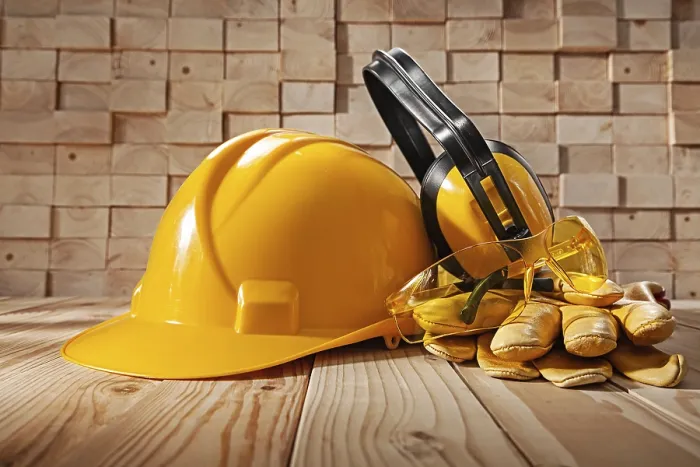 Framed Print : Construction Safety Tools Print - Hard Hat and Protective Gear Framed Print : Construction Safety Tools Print - Hard Hat and Protective Gear