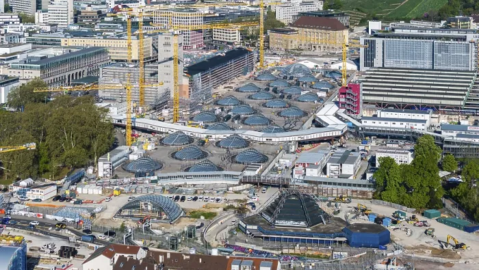 Framed Print : Construction Site at Stuttgart Central Station Print Framed Print : Construction Site at Stuttgart Central Station Print