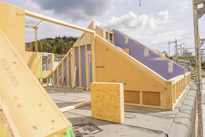 Framed Print : Timber House Construction Print, Nagold, Germany Framed Print : Timber House Construction Print, Nagold, Germany