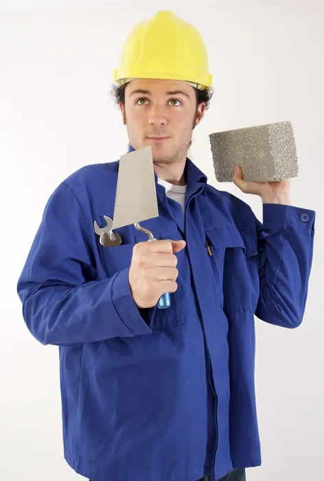 Framed Print : Construction Worker with Tools Print Framed Print : Construction Worker with Tools Print