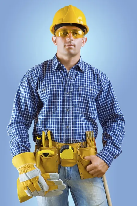Framed Print : Construction Worker Print