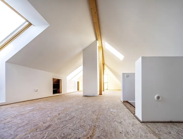 Framed Print : Conversion of an attic into a spacious living area Print, Germany Framed Print : Conversion of an attic into a spacious living area Print, Germany