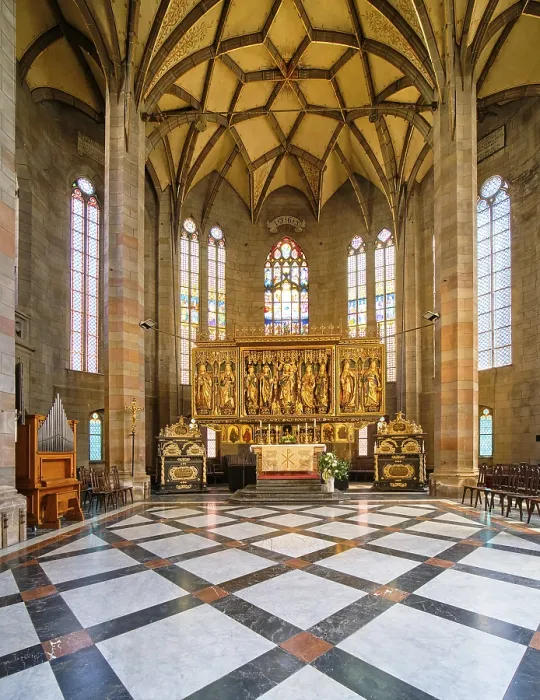 Framed Print : Late Gothic Hall Church Interior Print, Zwickau Germany Framed Print : Late Gothic Hall Church Interior Print, Zwickau Germany