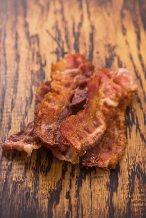 Framed Print : Print of Cooked Bacon Strips Framed Print : Print of Cooked Bacon Strips