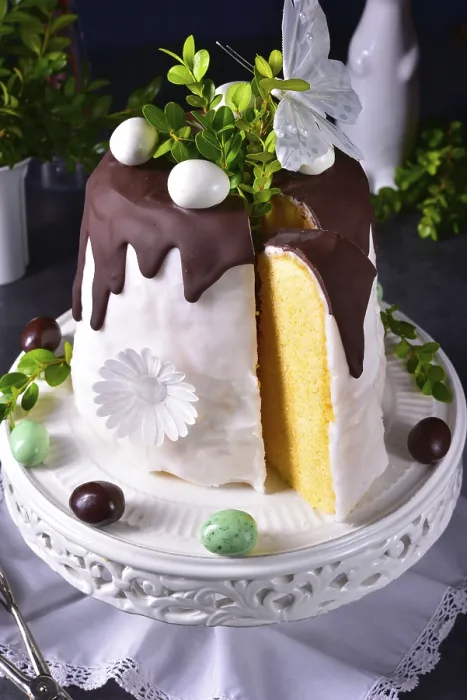 Framed Print : Print of Cooked Easter Cake Framed Print : Print of Cooked Easter Cake