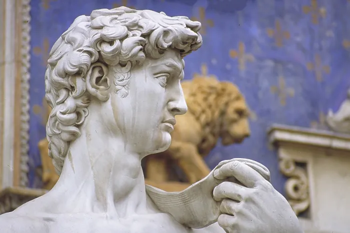 Framed Print : Michelangelo's David, Print of a Detail Framed Print : Michelangelo's David, Print of a Detail