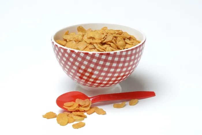 Framed Print : Cornflakes in Bowl Print, Germany Framed Print : Cornflakes in Bowl Print, Germany