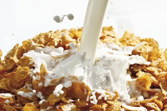 Framed Print : Print of Cornflakes with milk Framed Print : Print of Cornflakes with milk