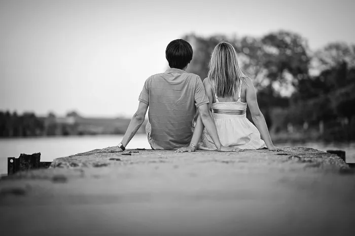 Framed Print : Couple on Sunset Print Framed Print : Couple on Sunset Print