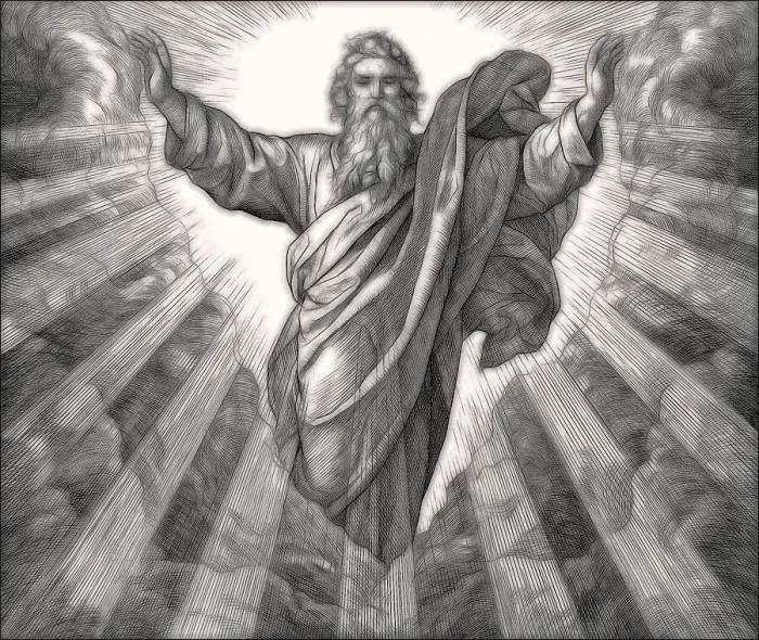 Framed Print : The Creation of Light Print, 1860