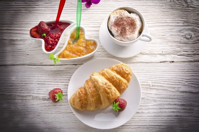 Framed Print : Croissant Print, Pastry Bakery Art Framed Print : Croissant Print, Pastry Bakery Art