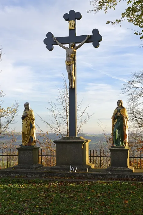 Framed Print : Parkstein Crucifixion Group Print, Upper Palatinate, Bavaria Framed Print : Parkstein Crucifixion Group Print, Upper Palatinate, Bavaria