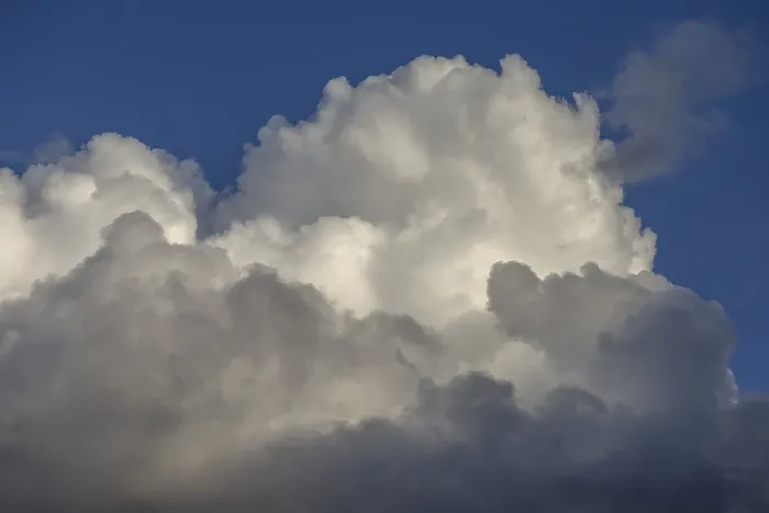 Framed Print : Cumulus Clouds Print: Twin Cumulus Formations Framed Print : Cumulus Clouds Print: Twin Cumulus Formations