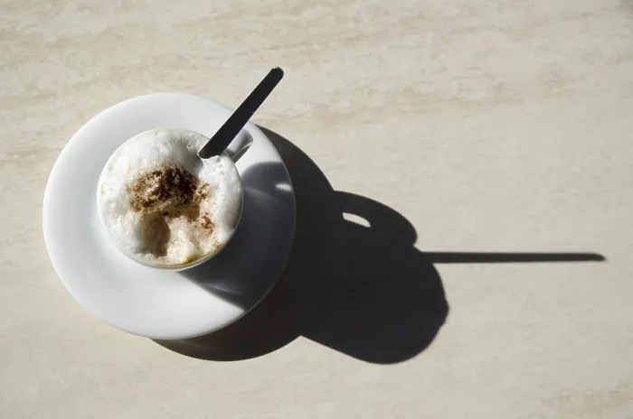 Framed Print : Cup of Coffee Print with Shadow Framed Print : Cup of Coffee Print with Shadow