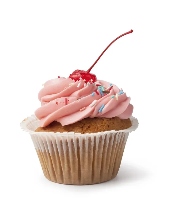 Framed Print : Cupcake Print on White Background Framed Print : Cupcake Print on White Background