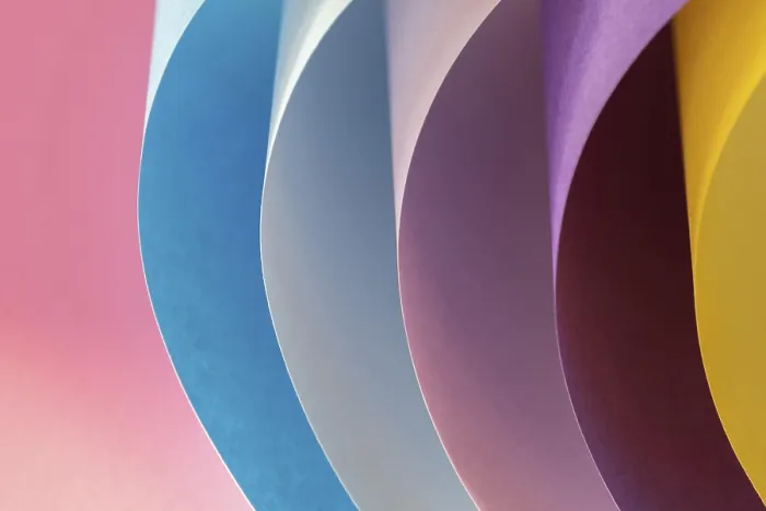 Framed Print : Curved Layers Colored Paper Print Framed Print : Curved Layers Colored Paper Print