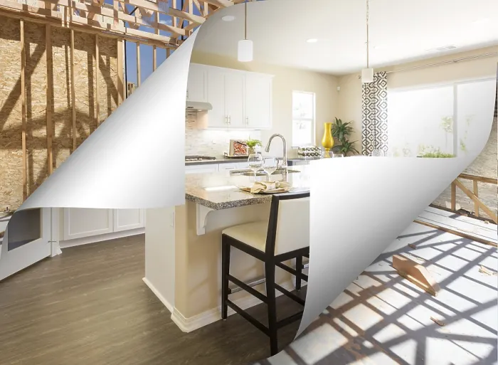 Framed Print : Custom Kitchen Print with Framing Construction Framed Print : Custom Kitchen Print with Framing Construction