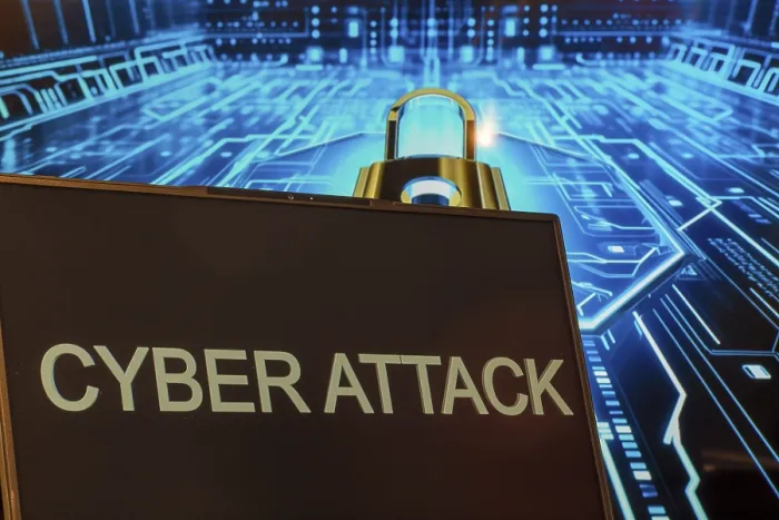 Framed Print : Cyber Attack Print: Laptop in Virtual Background Framed Print : Cyber Attack Print: Laptop in Virtual Background