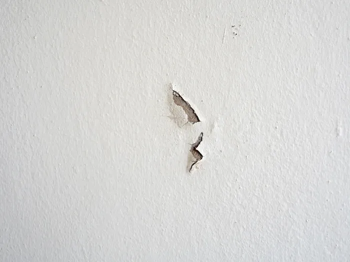Framed Print : Damaged White Wall Print