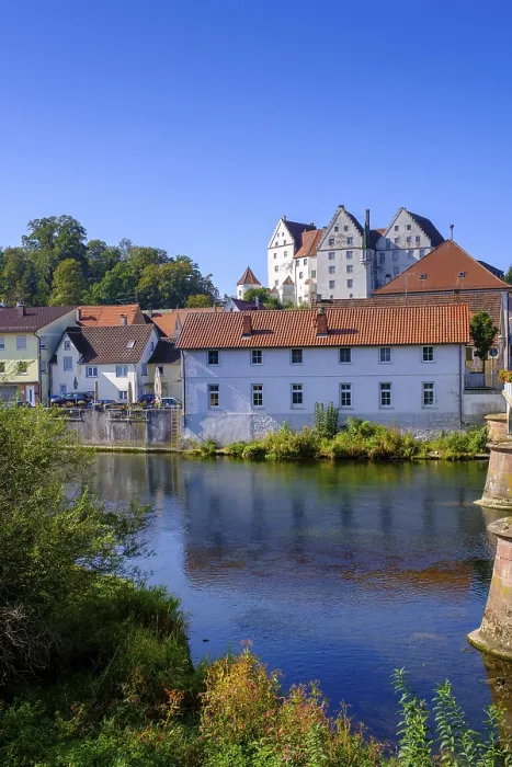 Framed Print : Danube Print with Scheer Castle, Germany Framed Print : Danube Print with Scheer Castle, Germany