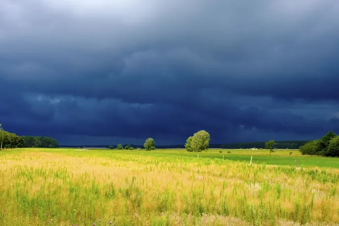Framed Print : Dark Storm Clouds Print, Letzlingen, Germany Framed Print : Dark Storm Clouds Print, Letzlingen, Germany