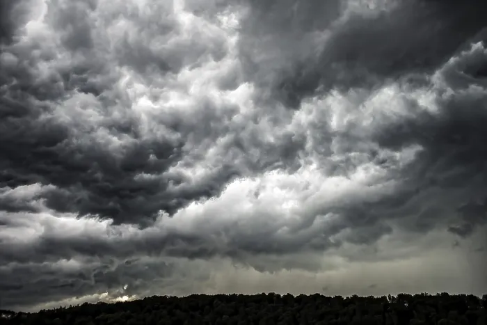 Framed Print : Dark Storm Clouds Print, Stuttgart, Germany