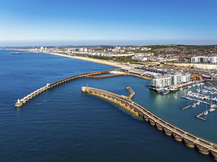Framed Print : DefaultBrighton Marina Print from a Drone, Brighton, England Framed Print : DefaultBrighton Marina Print from a Drone, Brighton, England