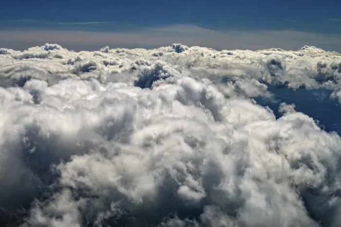 Framed Print : Dense Cloud Cover Print: Serene Skies from Above Framed Print : Dense Cloud Cover Print: Serene Skies from Above