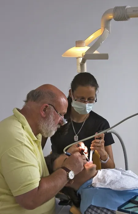 Framed Print : Dentist at Work Print Framed Print : Dentist at Work Print