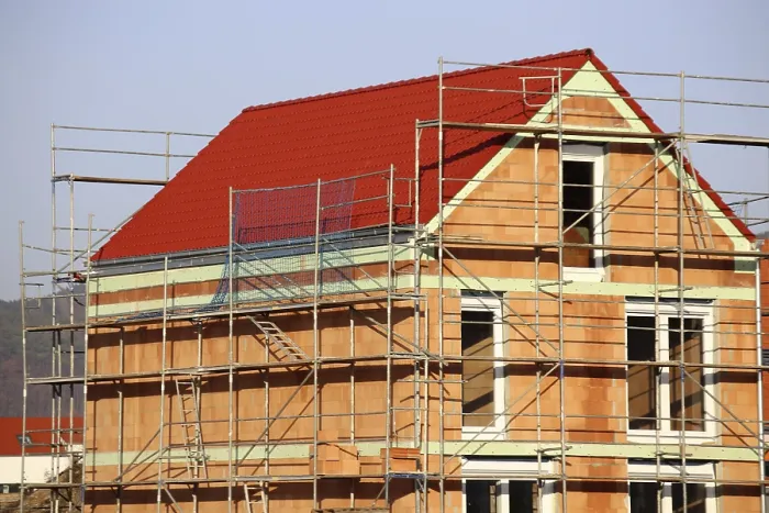 Framed Print : Detached House Under Construction Print Framed Print : Detached House Under Construction Print