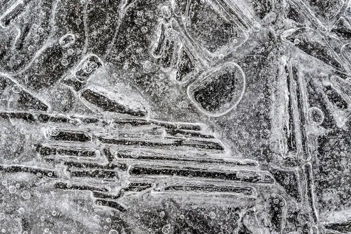 Framed Print : Details, shapes and structures of ice Print - Ice Crystals