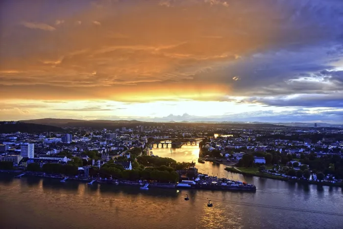 Framed Print : Deutsches Eck Print in Koblenz Framed Print : Deutsches Eck Print in Koblenz