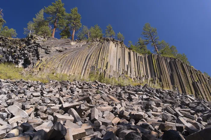 Framed Print : Devils Postpile National Monument Basalt Column Print