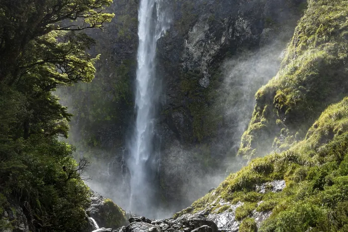 Framed Print : Devil's Punchbowl Waterfall Print, Arthur's Pass National Park, New Zealand Framed Print : Devil's Punchbowl Waterfall Print, Arthur's Pass National Park, New Zealand