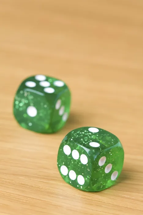 Framed Print : Dice on a Table Print Framed Print : Dice on a Table Print