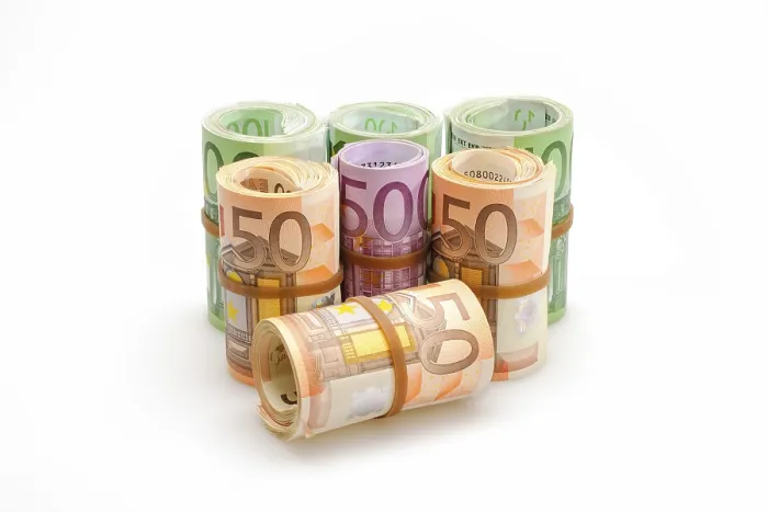 Framed Print : Euro Banknote Print Rolls Framed Print : Euro Banknote Print Rolls