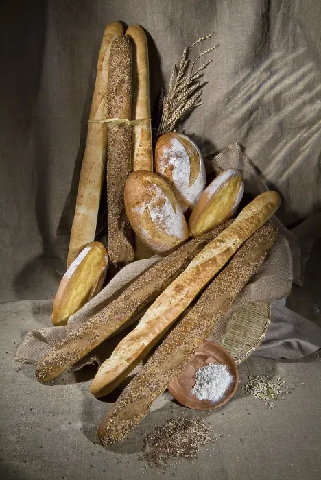 Framed Print : Studio Canvas Print of Various Breads and Pastries Framed Print : Studio Canvas Print of Various Breads and Pastries