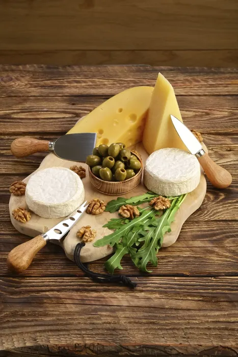 Framed Print : Different Types of Cheeses Print