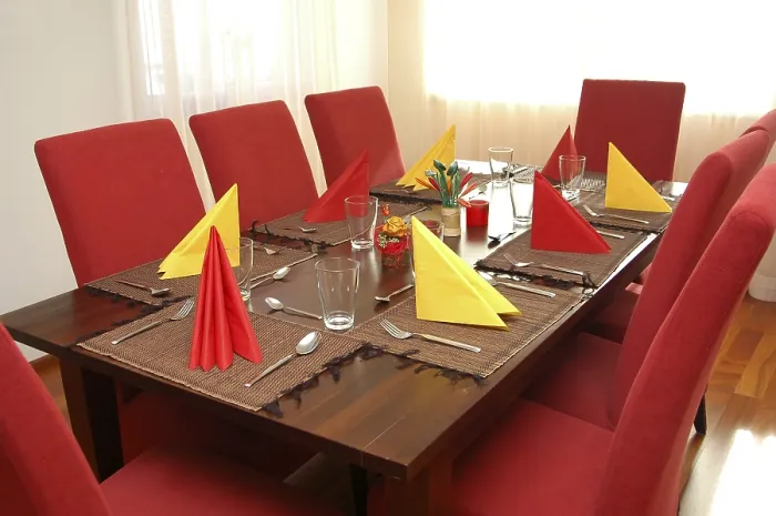 Framed Print : Dining Table Print by imageBROKER Framed Print : Dining Table Print by imageBROKER