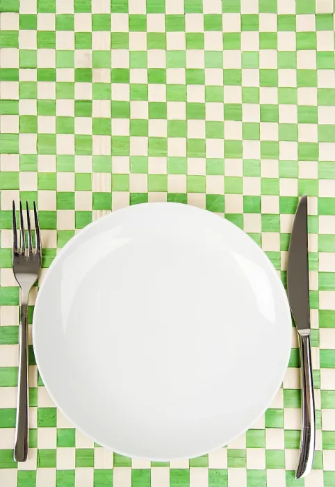 Framed Print : Empty Dish, Knife and Fork Print Framed Print : Empty Dish, Knife and Fork Print