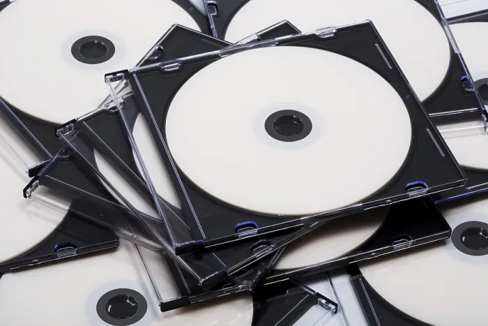 Framed Print : Disks in Boxes Print: CD Storage Background Framed Print : Disks in Boxes Print: CD Storage Background