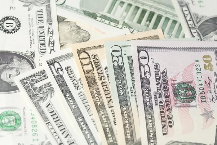 Framed Print : US Dollar Bills Print by imageBROKER Framed Print : US Dollar Bills Print by imageBROKER