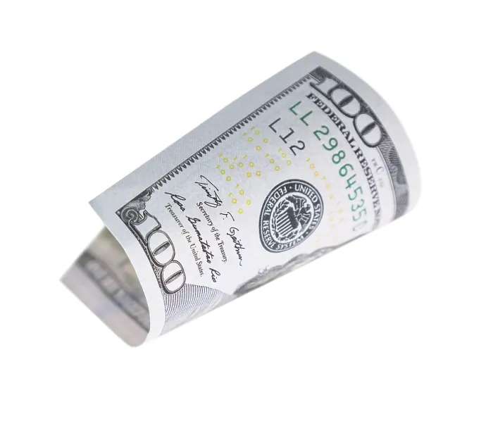 Framed Print : One Hundred Dollar Bill Print Falling on Empty Background Framed Print : One Hundred Dollar Bill Print Falling on Empty Background