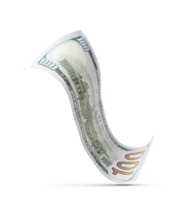 Framed Print : One Hundred Dollar Bill Print Isolated on White Background Framed Print : One Hundred Dollar Bill Print Isolated on White Background