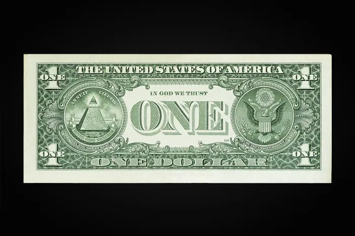Framed Print : US One Dollar Note Reverse Print Framed Print : US One Dollar Note Reverse Print
