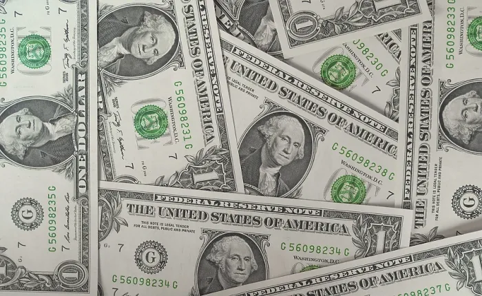 Framed Print : One Dollar US Currency Print