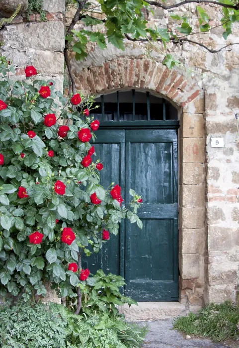 Framed Print : Front Door in Monticchiello Print Framed Print : Front Door in Monticchiello Print